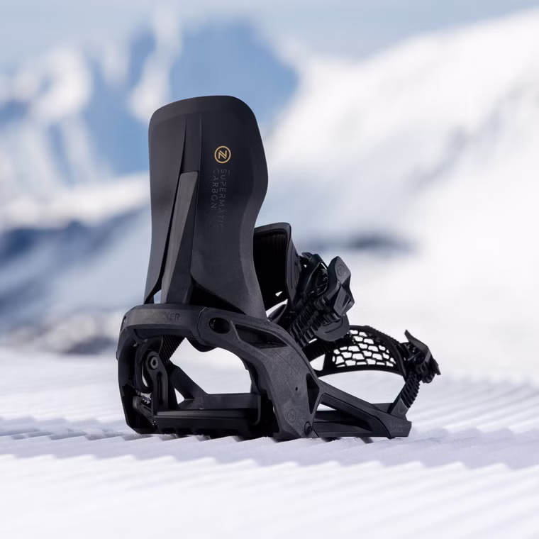 CARBON Supermatic Snowboardbindung Nidecker 2026 Black