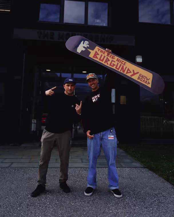 The Big Nice Burgundy Snowboard Capita 156