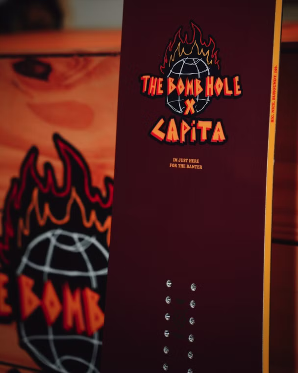 The Big Nice Burgundy Snowboard Capita 156