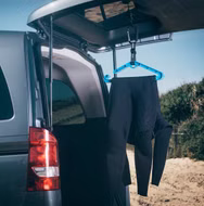 Wetsuit Hanger Double System Kleiderbügel Surflogic Blue
