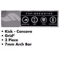 Surfboard Footpad 3pc Brewster Traction Pad futures 2025