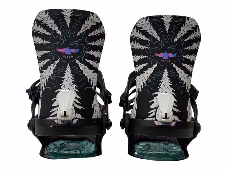 One Snowboard Bindung Nitro 2025 gebraucht L