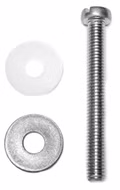 Ascan Powerbox Finnenschraube Schlitz M6 Schraube mit Unterlegscheiben