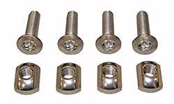 Brass Nut / Nutenstein M8 Set 4 Stück Project 5 2026 M8 x 25