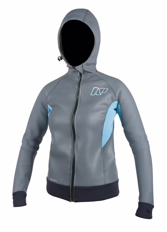 SUP Hooded Jacket C1 Charcoal/Blue Lady Neopren Jacke NP 2017 36|S