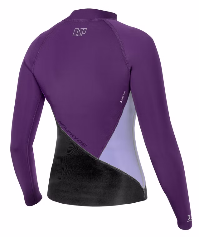 Spice Neo Top 2/2 FL C4 Purple Neopren Oberteil Damen NP 2018 38|M