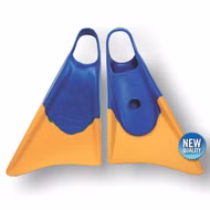 Bodyboard Makapuu Blau Gelb Flossen Churchill 2025 36-38.5