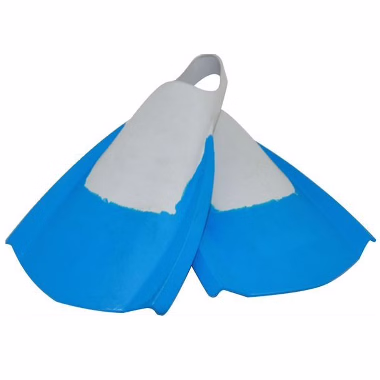 Bodyboard Flosse Blau Grau WAVE POWER 42-44