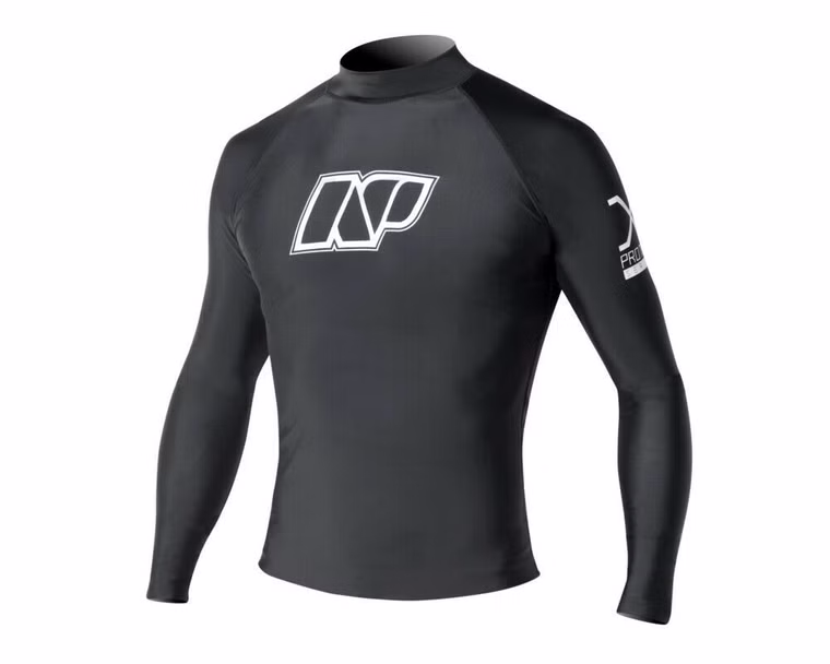 Lycra Mens Jigsaw black L/S Rashguard NP XS