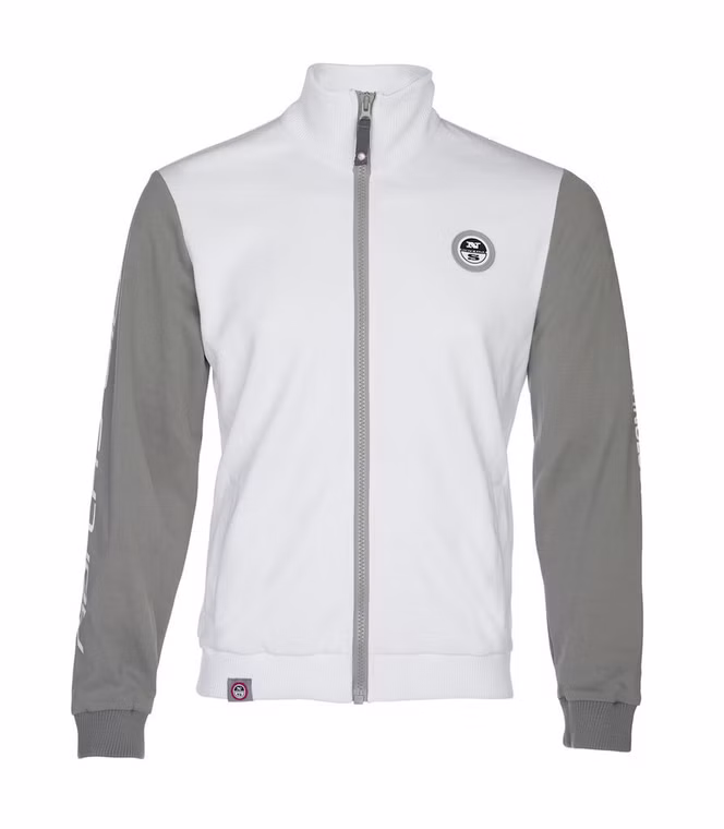 Sweater High Mock white Sweatjacke North Sails M