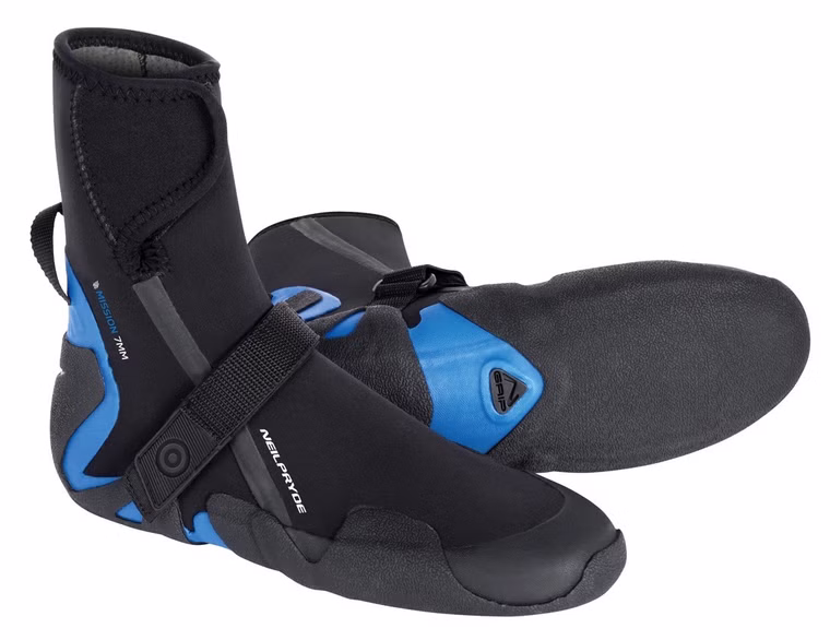 Mission HC Round E-ZEE 7mm C1 Black/Blue Neoprenschuhe Neilpryde 2024 37