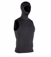 Hooded Neo Vest 2/1 black Neopren Weste mit Hauben ION 2025 M