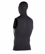Hooded Neo Vest 2/1 black Neopren Weste mit Hauben ION 2025 M
