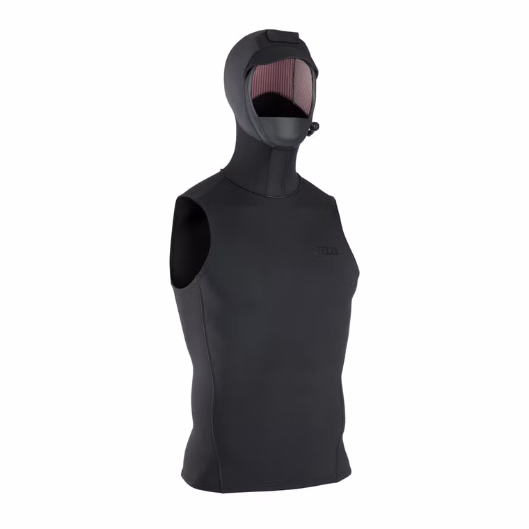 Hooded Neo Vest 3/2 black Neopren Weste mit Hauben ION 2025 M