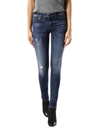 Diesel Skinzee 0677R Damen Jeans Hose Skinny Super Slim