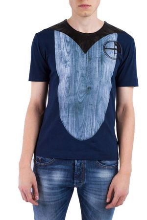 Diesel Black Gold Taven-Wood Herren T-Shirt Rundhals Kurzarm