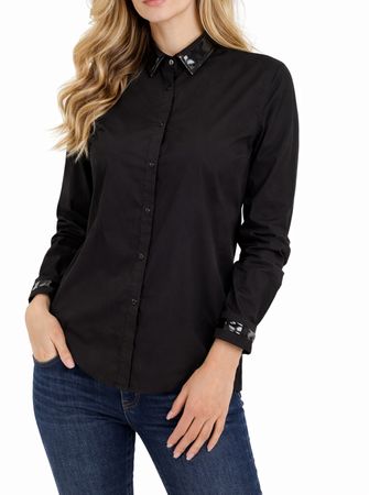 Diesel C-Dina Shirt Damen Bluse Langarm Schwarz