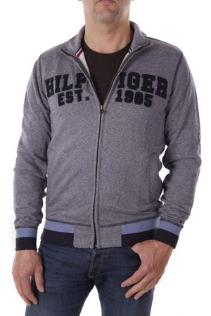 Tommy Hilfiger Herren Sweatjacke MADDOCK Z-THRU Blau-Grau