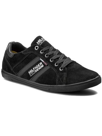 Tommy Hilfiger Herren Sneaker Sneakers M2385Iller 1C Schwarz #77