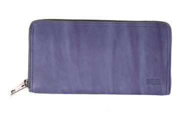 Diesel DENIMFACE 24 ZIP WALLET Damen Geldbörse Blau 1022-634