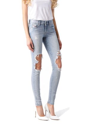 Diesel Francy 0673G Stretch Damen Jeans Hose Relaxed Skinny