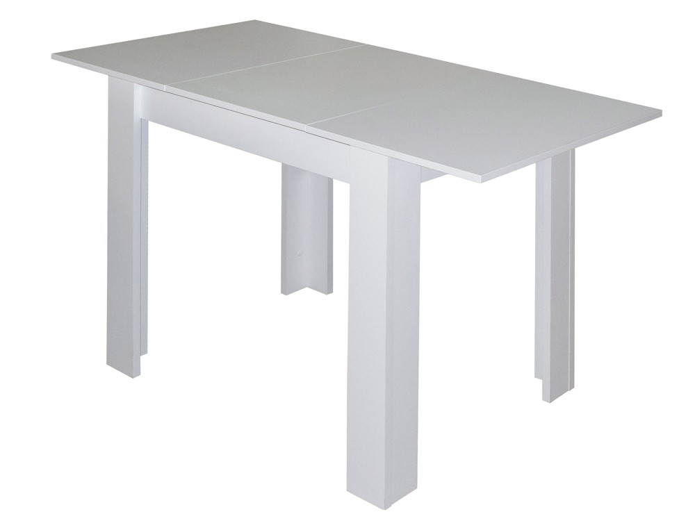 Ausziehtisch 80x60 Küchentisch weiß Esstisch 80x60cm