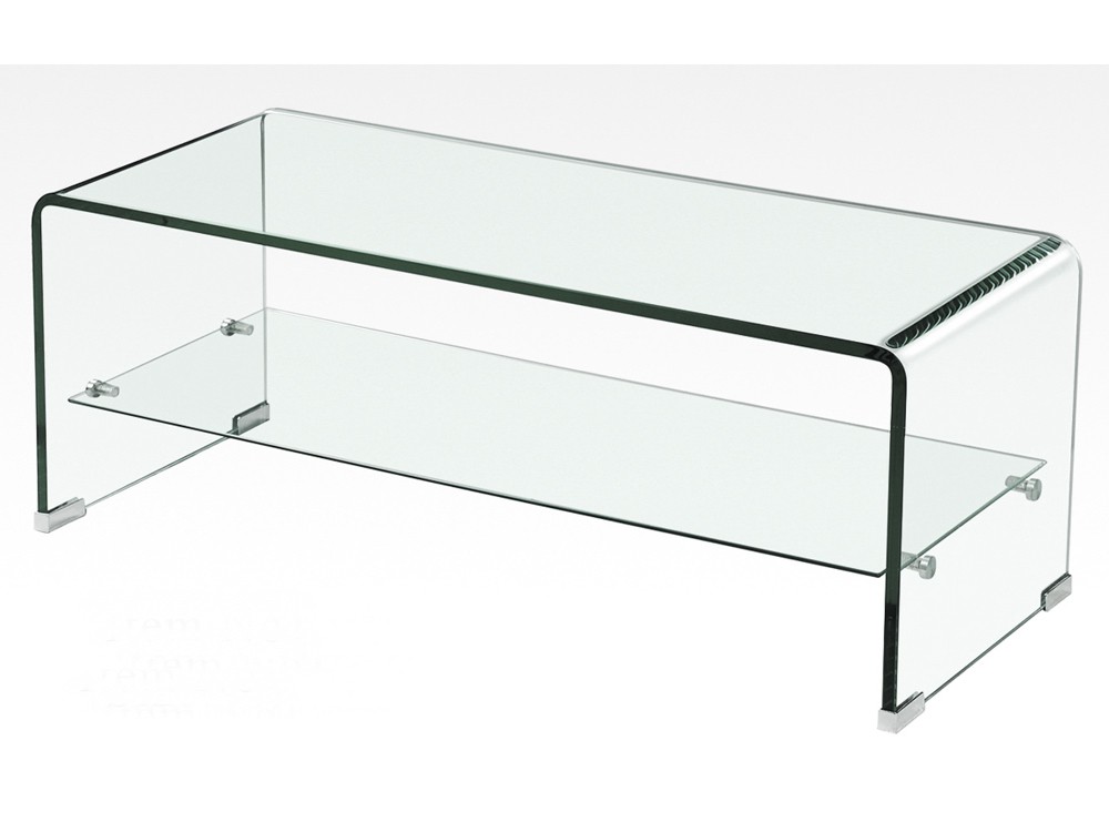 TV Regal Glasregal Fernsehtisch Glastisch 110 cm Sicherheitsglas ESG