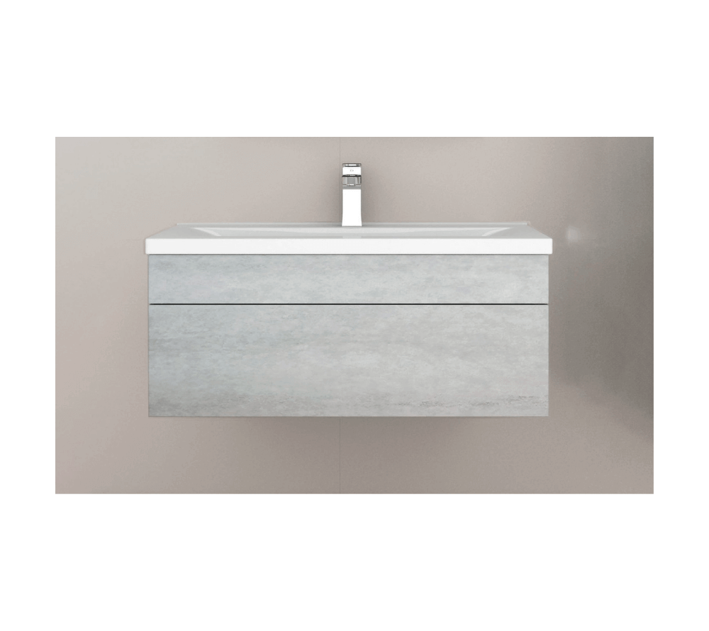 Home Deluxe Conjunto de muebles de cuarto de baño WANGEROOGE BIG S - Gris