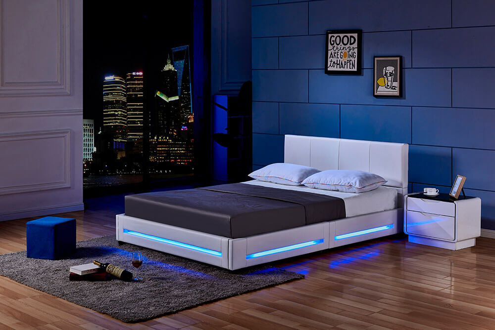 LED Bett ASTEROID mit Matratze - Variantenauswahl