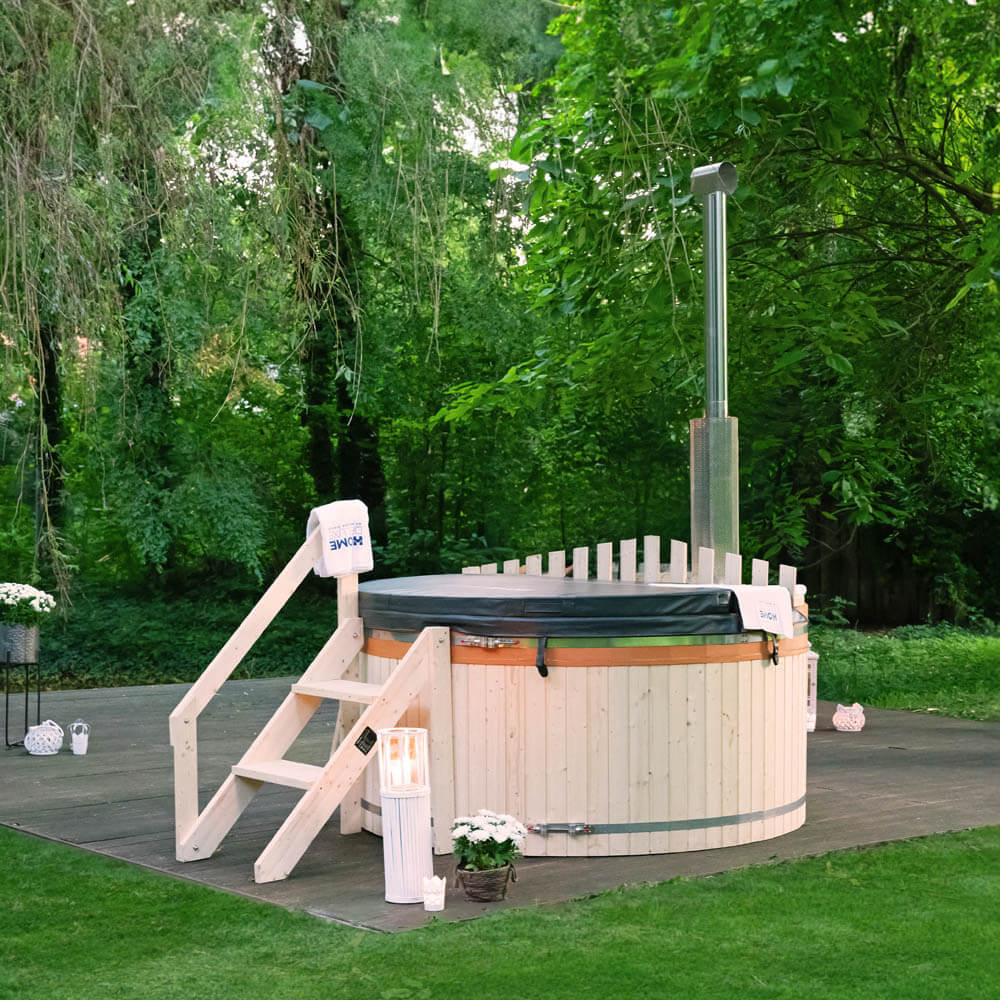 Hot Tub / holzbefeuertes Badefass (210cm), SKANDI L