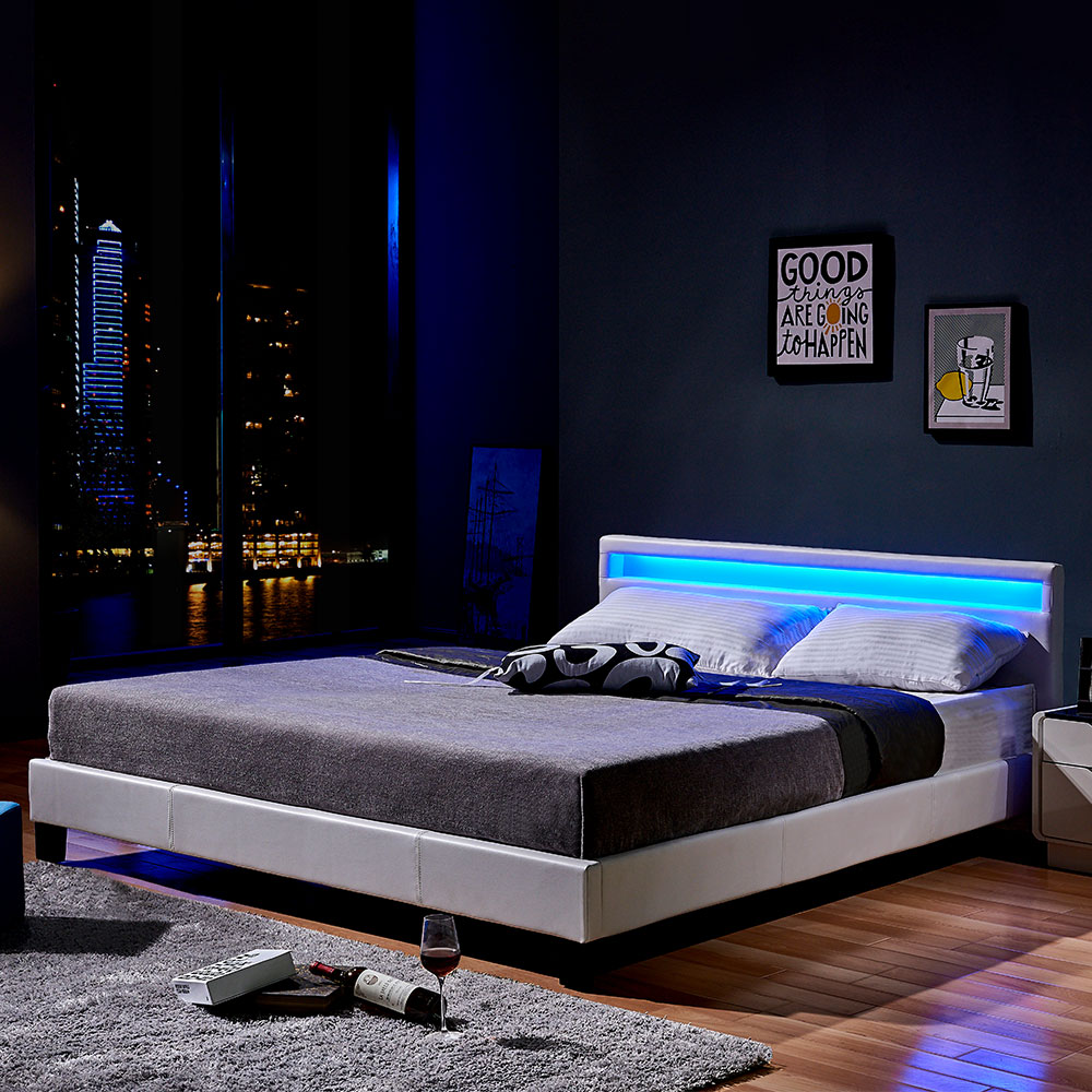 LED Bett ASTRO mit Matratze – 180 x 200 cm Farbauswahl