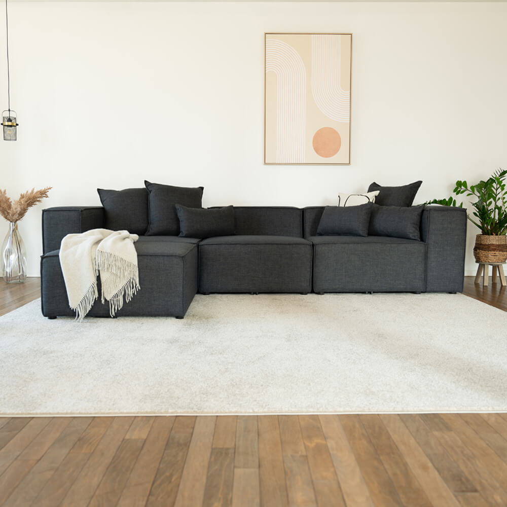 Modulares Sofa VERONA Anthrazit - Größenauswahl