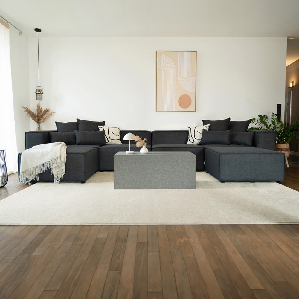 Modulares Sofa VERONA Anthrazit - Größenauswahl