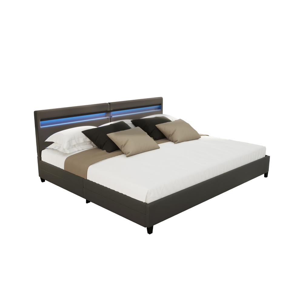 LED bed NUBE with drawers 200 x 200 cm - choice of versions 2