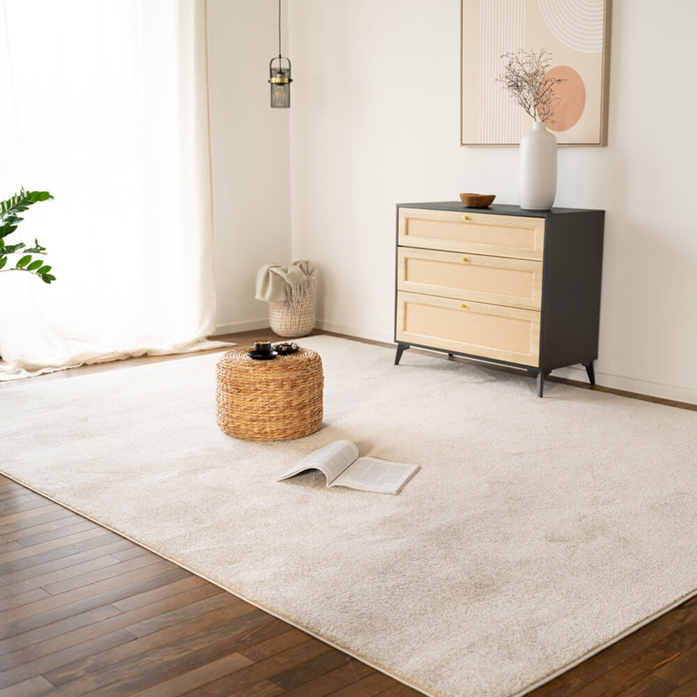 Home Deluxe Alfombra de pelo corto FOFI - 320 x 240 cm Beige