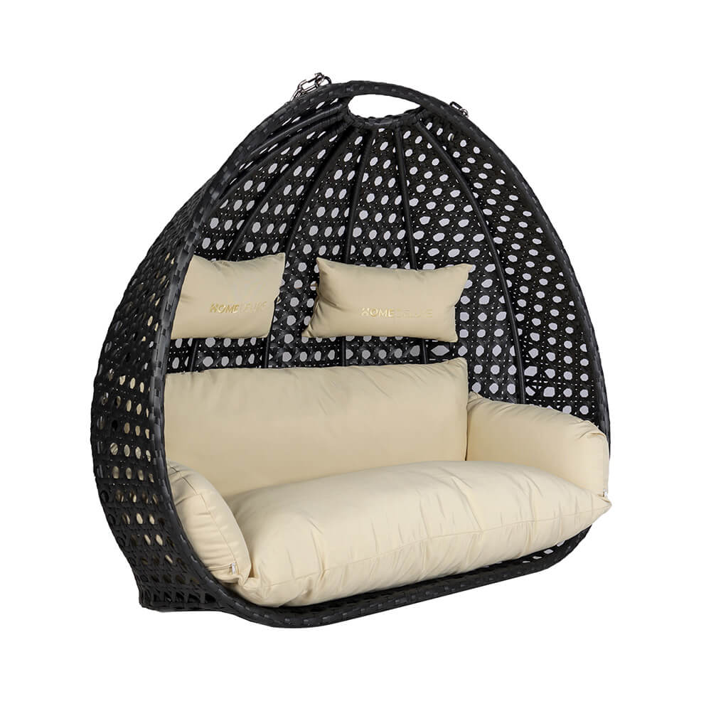Polyrattan Hängesessel TWIN DELUXE