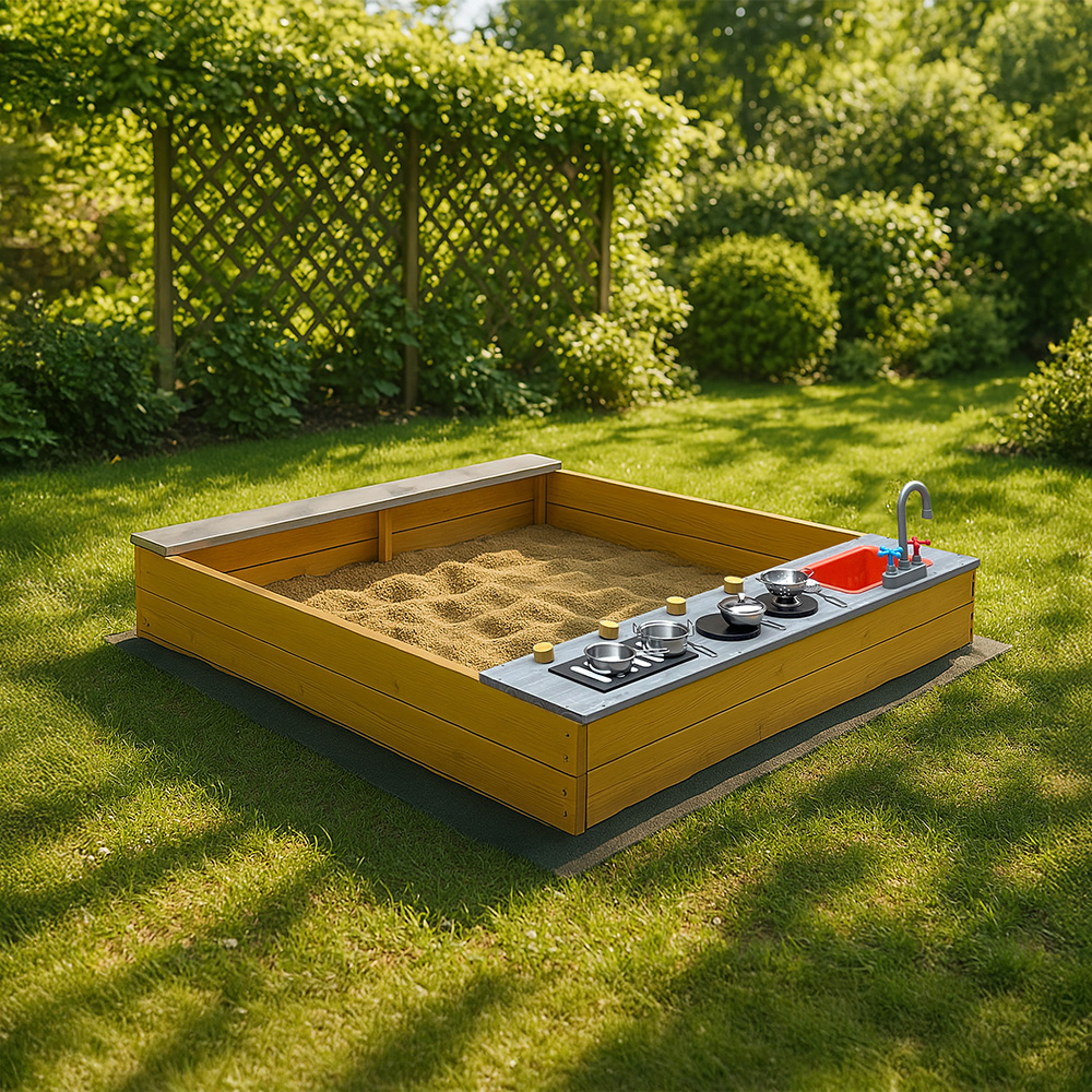 Sandkasten mit Spielküchenzeile COOKY