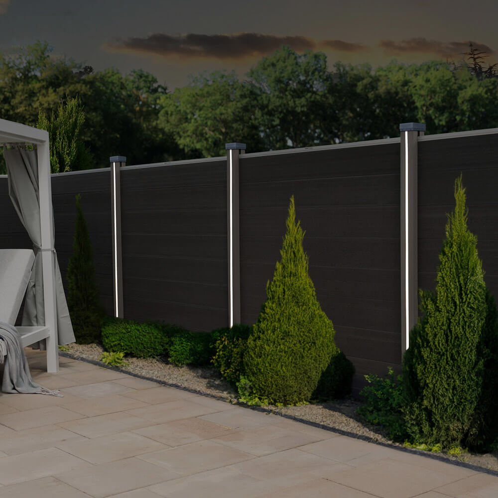 Nutleiste mit Solar LED Beleuchtung CALLUX STRIPE