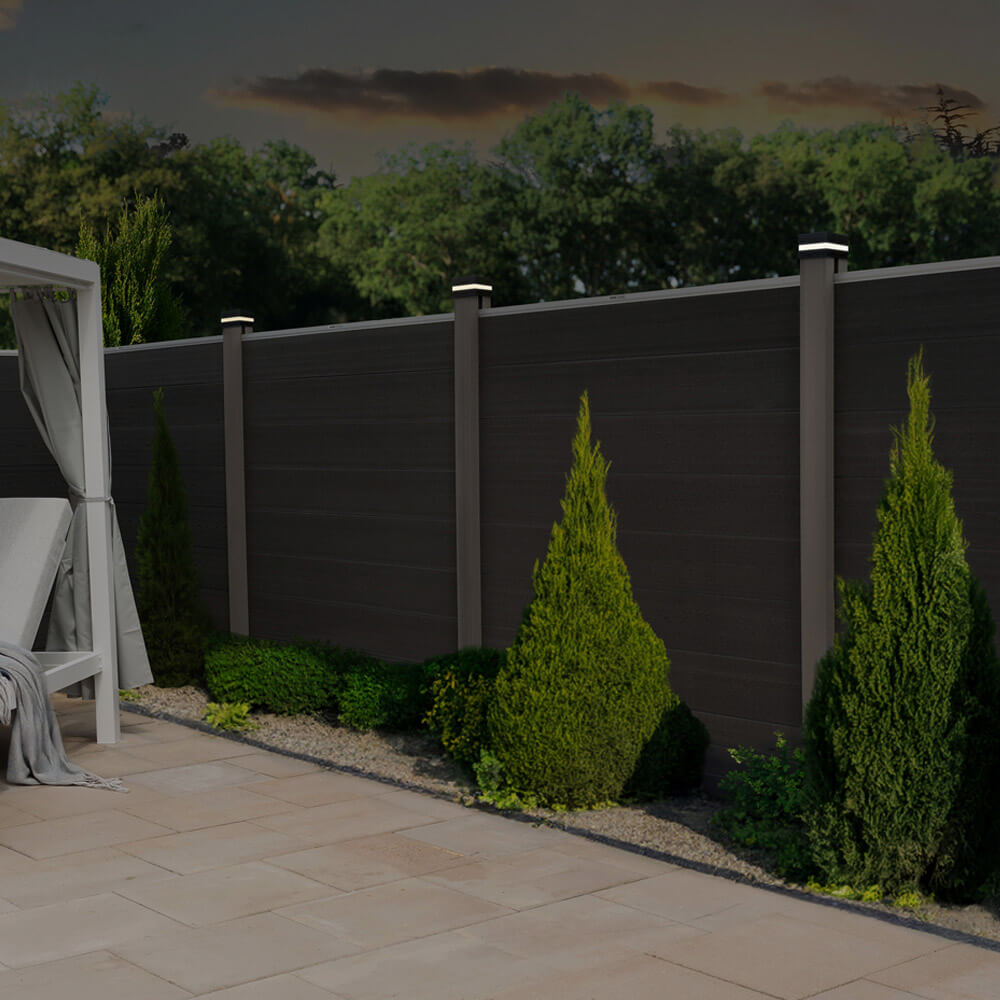 Pfostenabdeckung mit Solar LED Beleuchtung CALLUX COVER