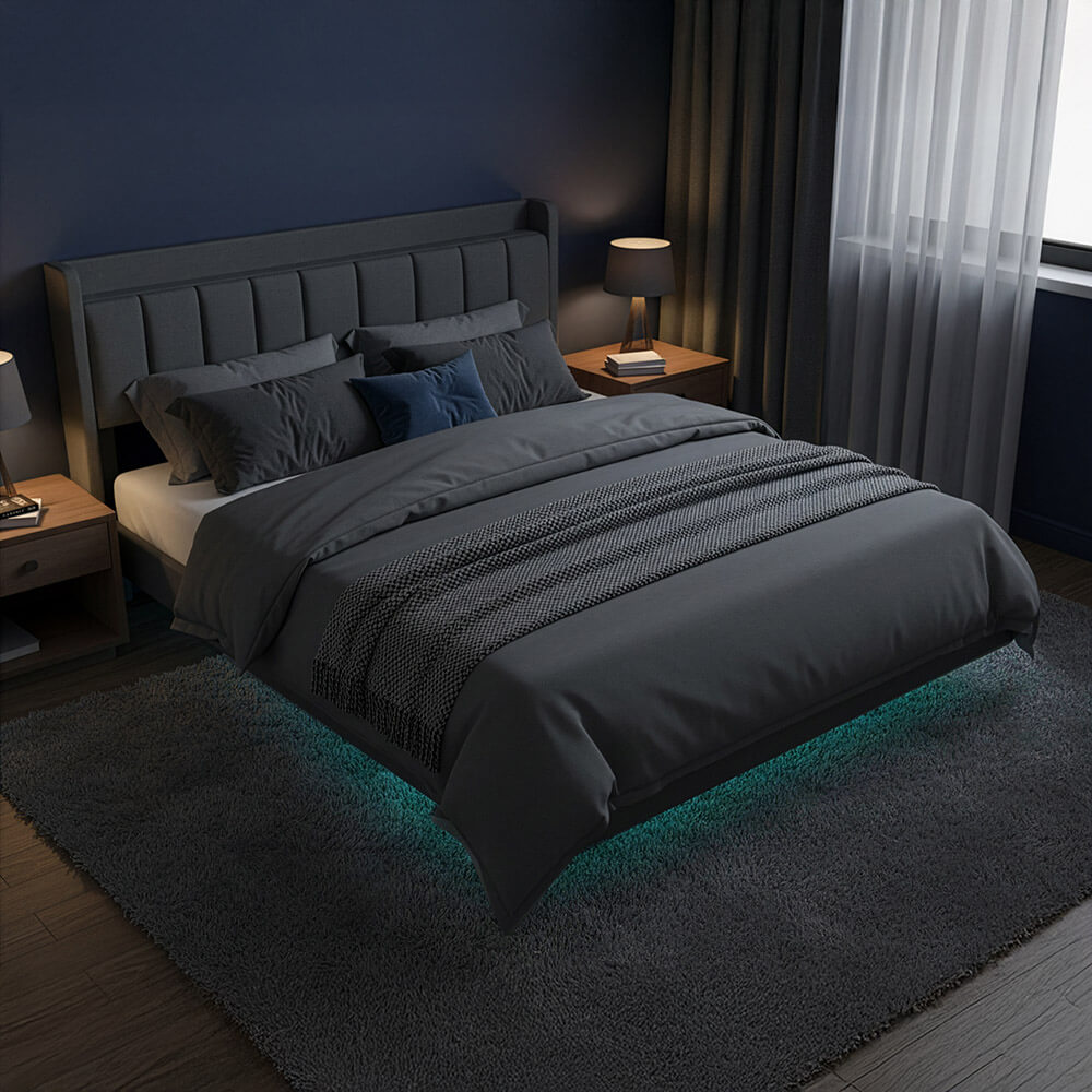 LED Bett schwebend - MELURA