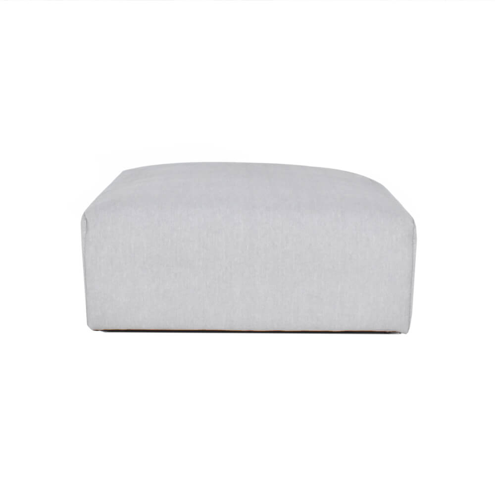 Home Deluxe Sofá modular de exterior ALAZIA gris claro - XXS