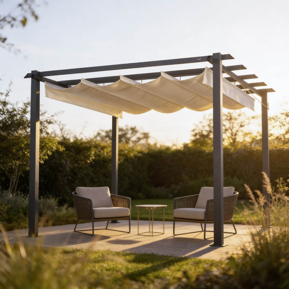 Pavillon mit Stoffdach SANTORA