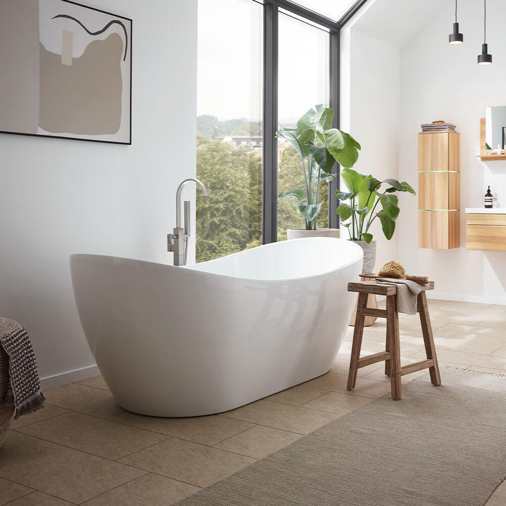 Freistehende Badewanne OVALO