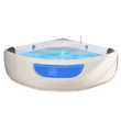 TroniTechnik Whirlpool Badewanne Eckwhirlpool PAROS 135cm x 135cm