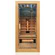 Dewello Infrarotkabine Infrarotsauna MILTON 90cm x 90cm inkl. Vollspektrumstrahler, Bodenstrahler