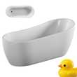 TroniTechnik Freistehende Badewanne Acrylwanne KASOS