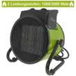 Tronitechnik KH-503 Keramikheizer Heizlüfter Heizung 3.000 Watt, mit Tragegriff, PTC Keramik, stufenlose Thermosteuerung