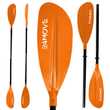 24MOVE® Paddel LAGO Doppelpaddel Stechpaddel für SUP Stand Up Board, Kajak, leicht aus Aluminium 220 cm, koralle