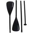 24MOVE® Paddel Doppelpaddel 2in1 Stechpaddel für SUP Stand Up Board, Kajak, leicht aus Aluminium 230cm, verstellbar schwarz