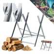 GARMIO® Sägebock Holzsägebock klappbar, silber 150kg